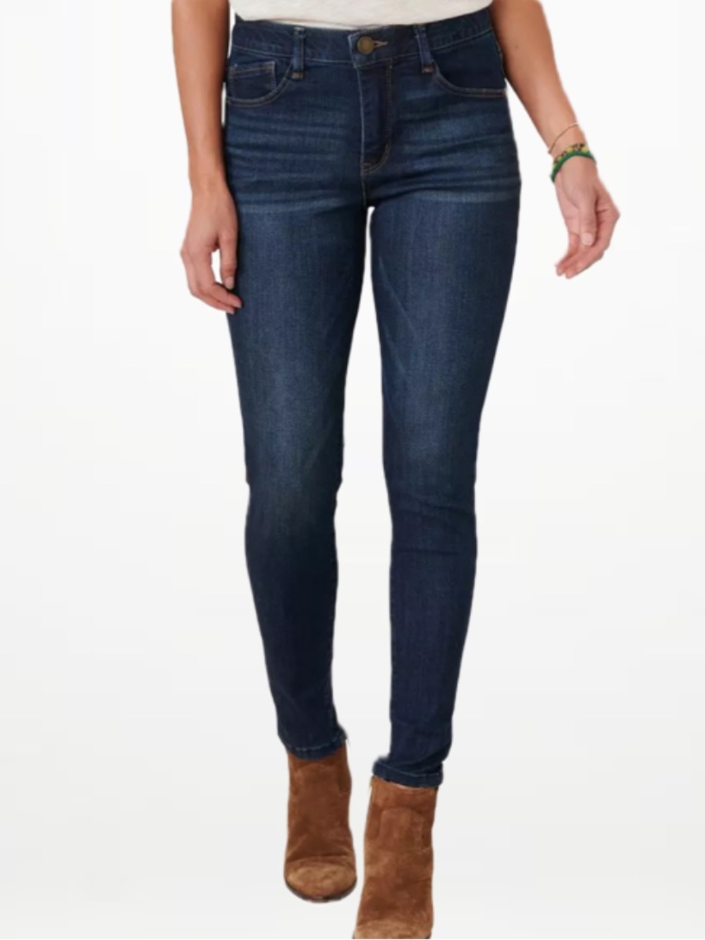 “Ab"solution Modern High Rise Ankle Length Skinny Jeans
